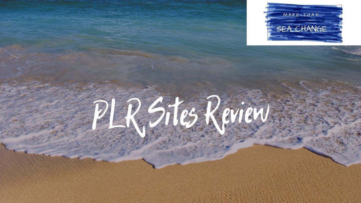 'Video thumbnail for PLR Sites Review'