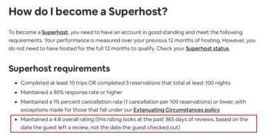 airbnb superhost